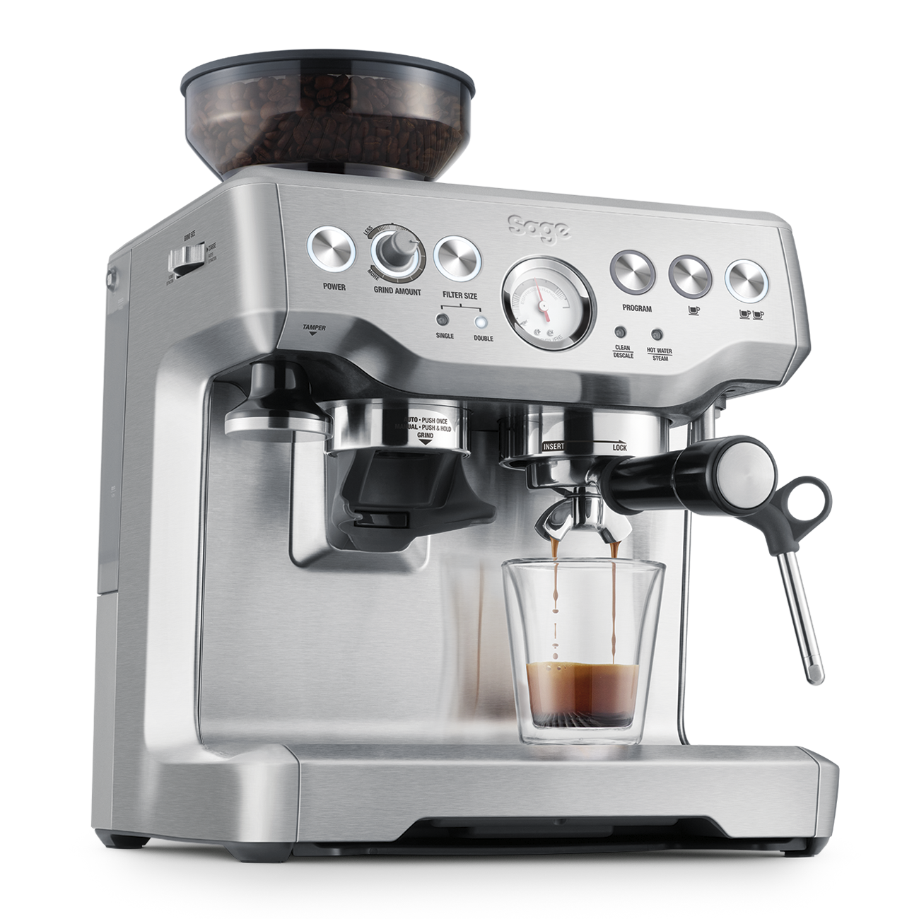 Sage Barista Express, side angle