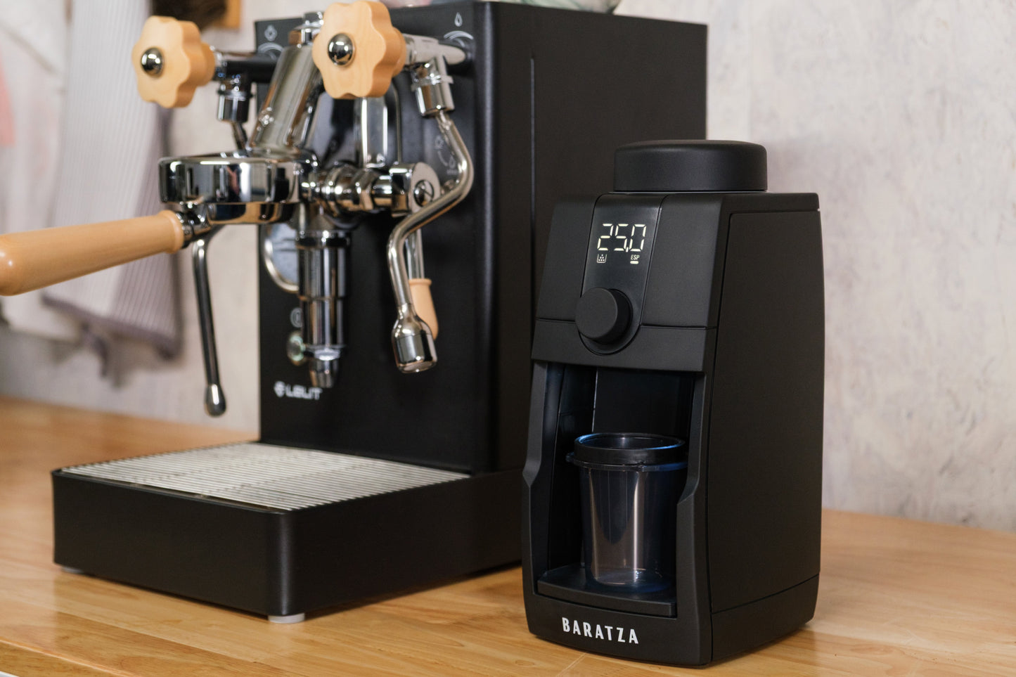 Baratza Encore ESP Pro in a home espresso setup