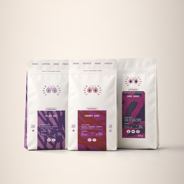 Cheeky Threesome - 3 x 500g - Field Coffee on a warm off-white background