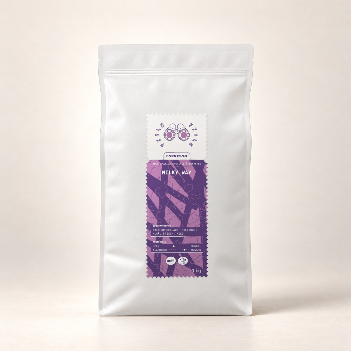 Milky Way - Light Roast Espresso – 1kg – front view