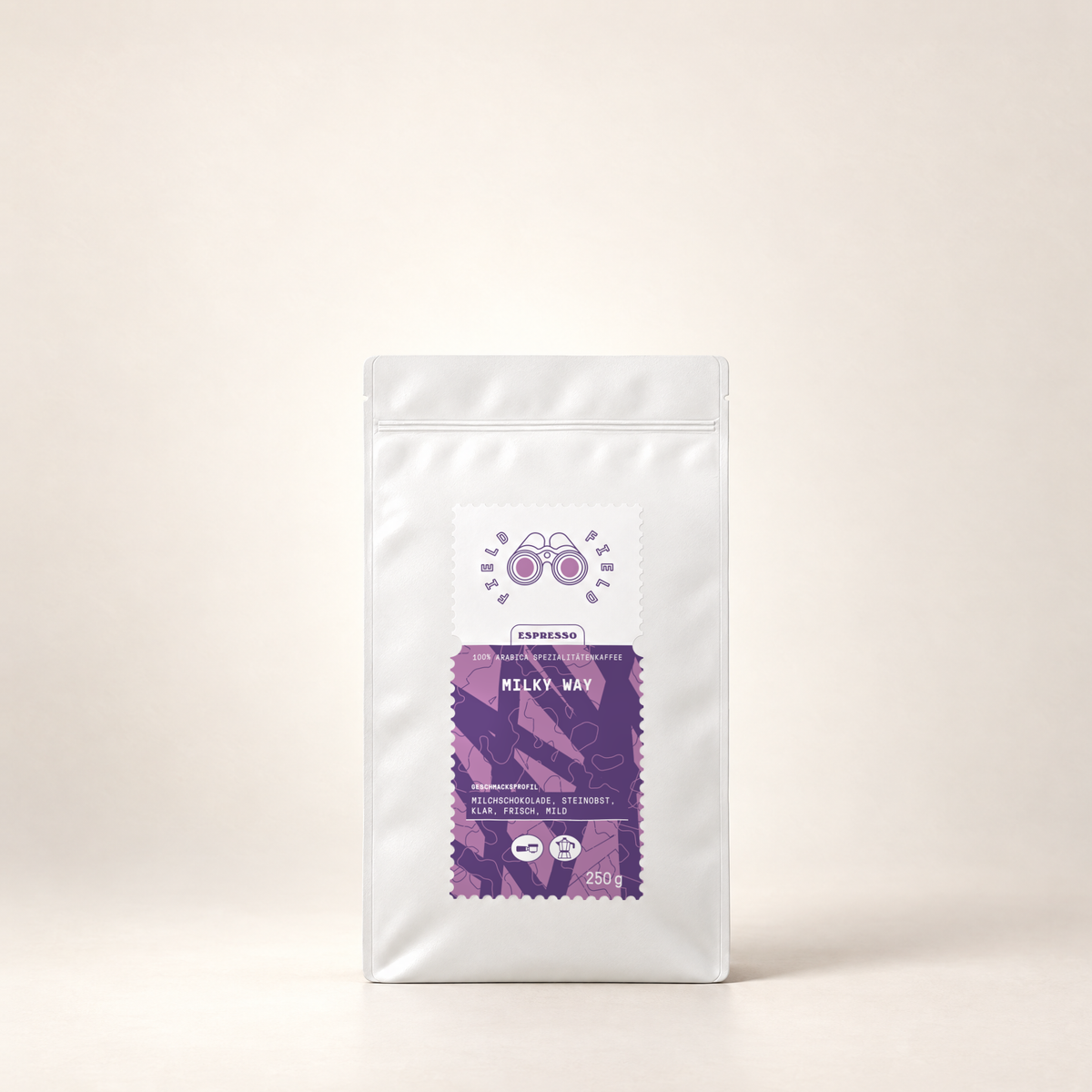 Milky Way - Light Roast Espresso – 250g – front view