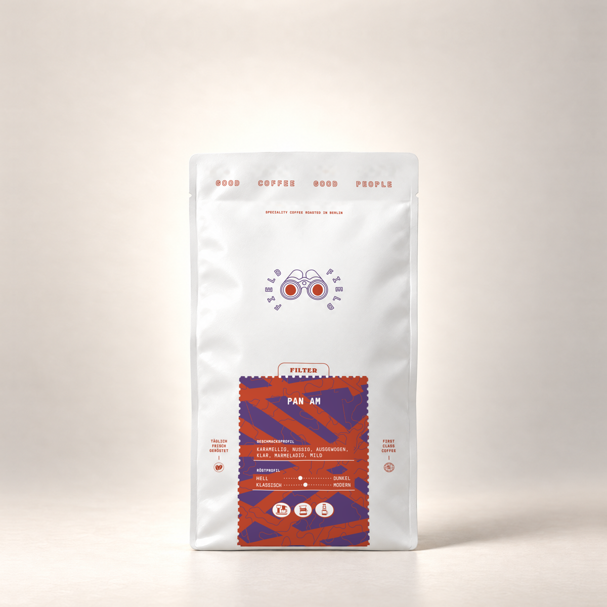 Field Coffee pan am – 500g – Vorderansicht