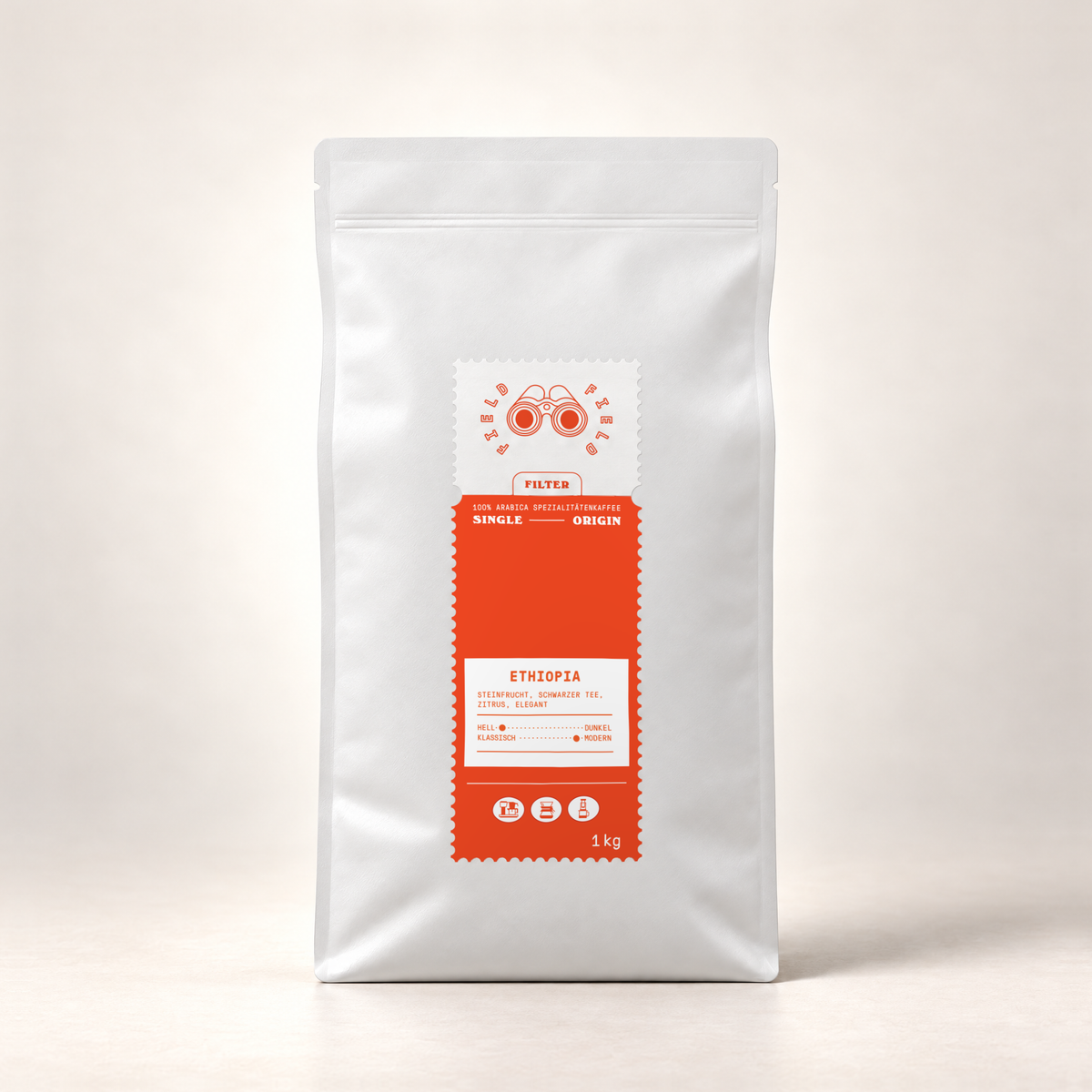 Field Coffee Single Origin Ethiopia – 1kg – front view