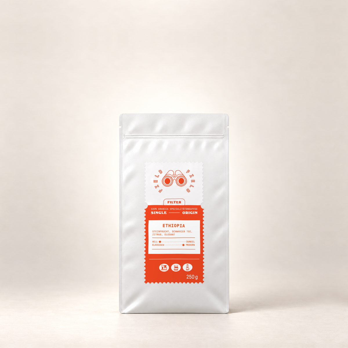 Field Coffee Single Origin Ethiopia – 250g – front view