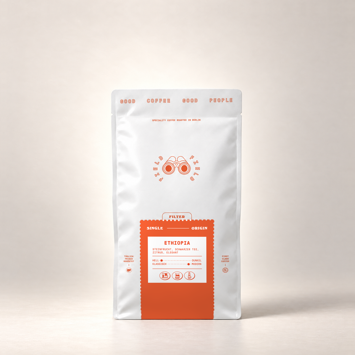 Field Coffee single origin Ethiopia – 500g – Vorderansicht