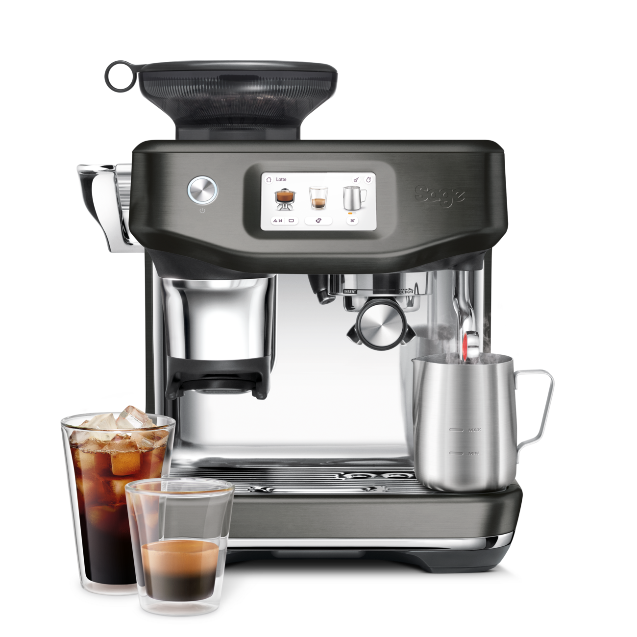 Sage Barista Touch Impress with Cold Extraction, Black Stainless Steel