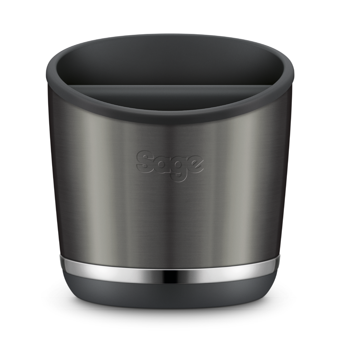 Sage Knock Box 20 — Black Stainless Steel