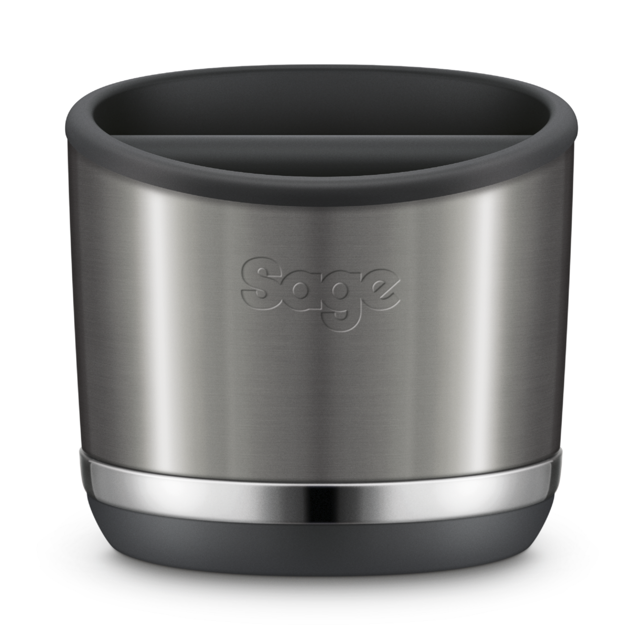 Sage Knock Box 10 — Black Stainless Steel